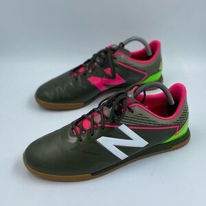 New Balance Furon 3.0 Football Shoes Boots Indoor   Grey Pink Green mens 10